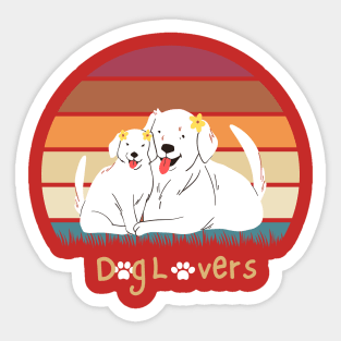 dog lovers Sticker